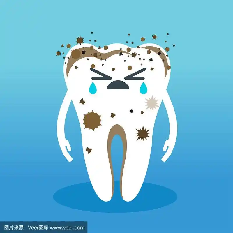 可爱又脏又病的牙齿.