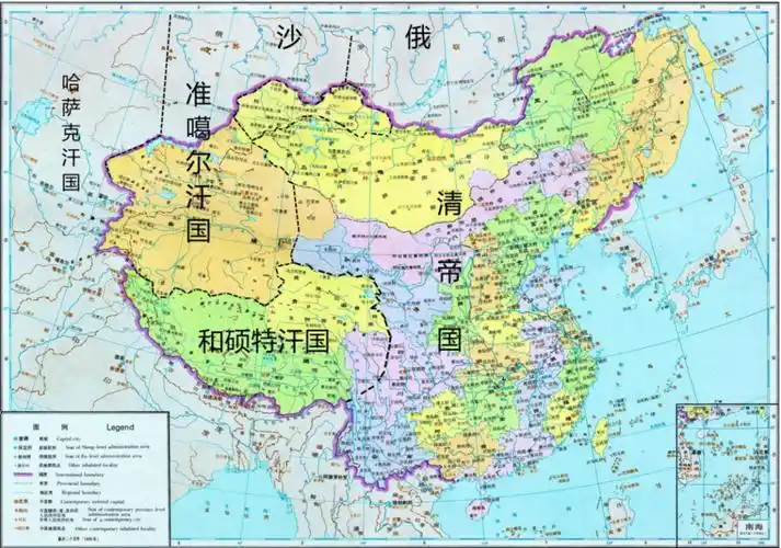 康熙三十六年形势图