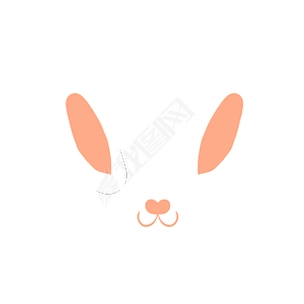 动物兔子耳朵装饰