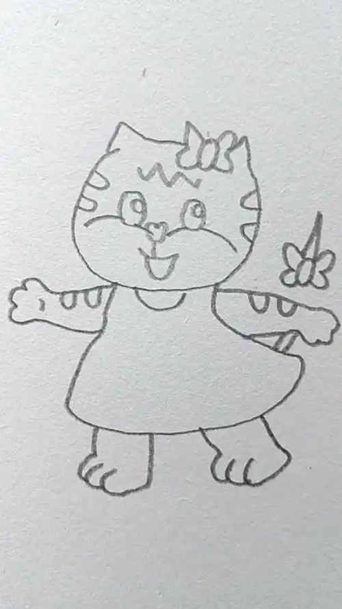 简笔画小虎妞怎么画?