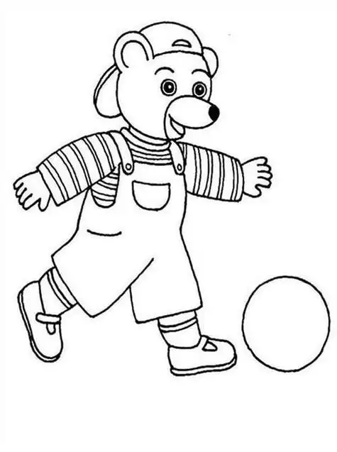 简笔画色彩填充打印