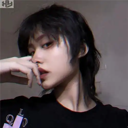 假发男士真人发丝狼尾头套头头套自然鱼头头发日常整顶假发