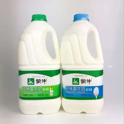 蒙牛桶装1.8kg原味无糖两桶装酸奶包邮1.8kg*2桶价格_不打折现价66.