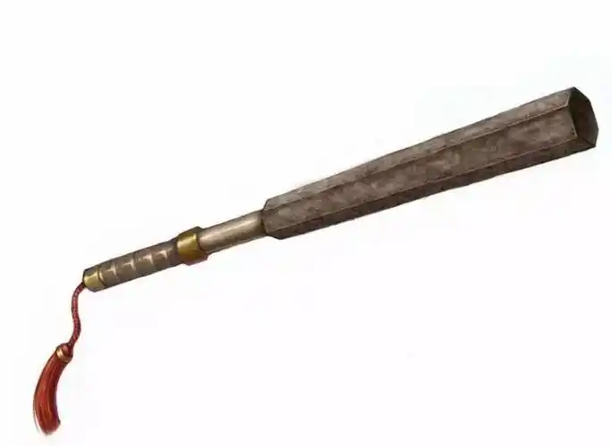 分类八棱锏:由一根八棱形铁杆制成,故得其名,长约四尺.