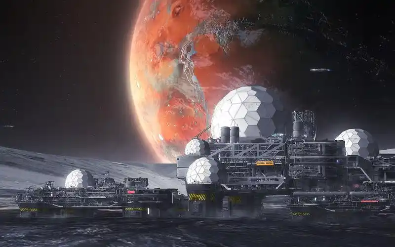 科幻宇宙intΞrgΛlΛctic 位于火卫一卫星的陨石坑的stickney星际