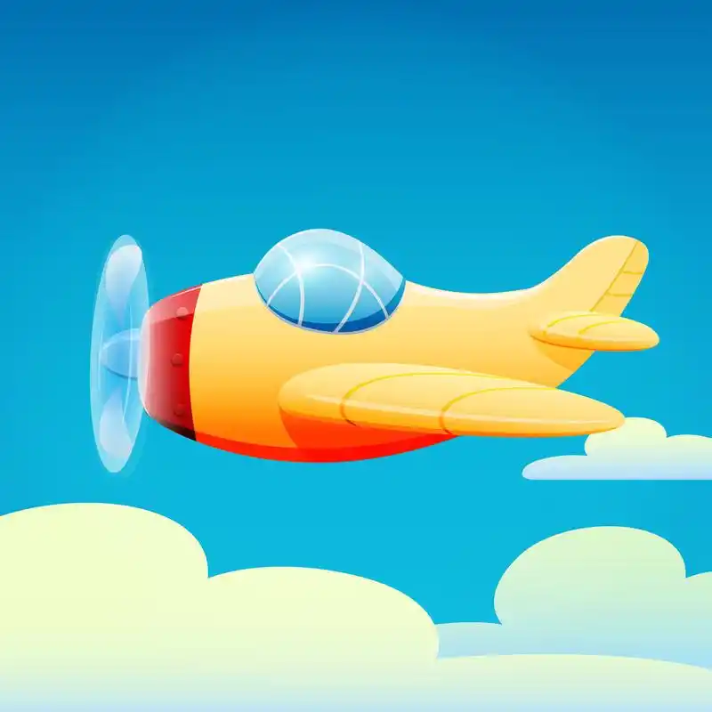 飞机,飞机在天空中的插图