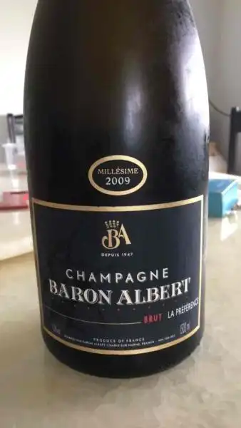baron albert champagne la preference brut, champagne, france红酒