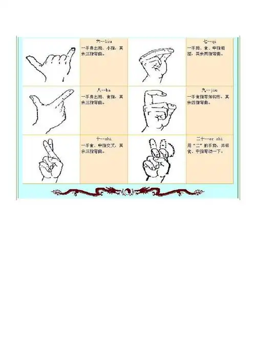 常见手语图解大全