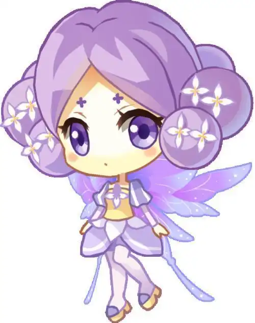 小花仙简笔画q版可爱