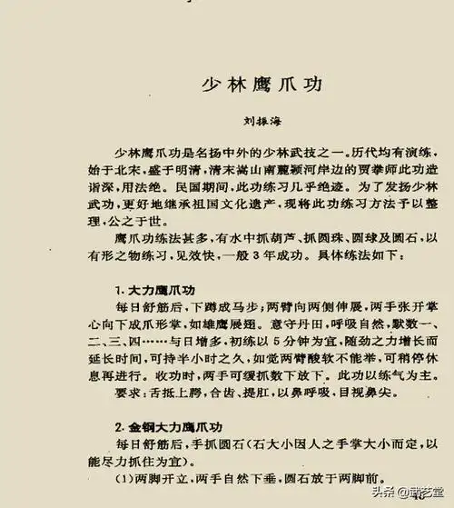 少林鹰爪功珍藏版