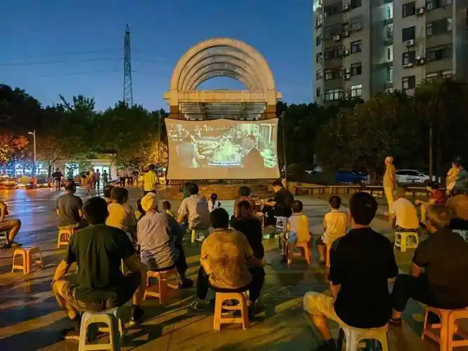 大厂街道全域放映露天电影,你看了吗?