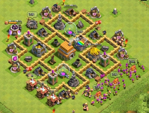 传说中的神阵你见过吗_部落战争_部落冲突6本布局排行榜top阵型传说中