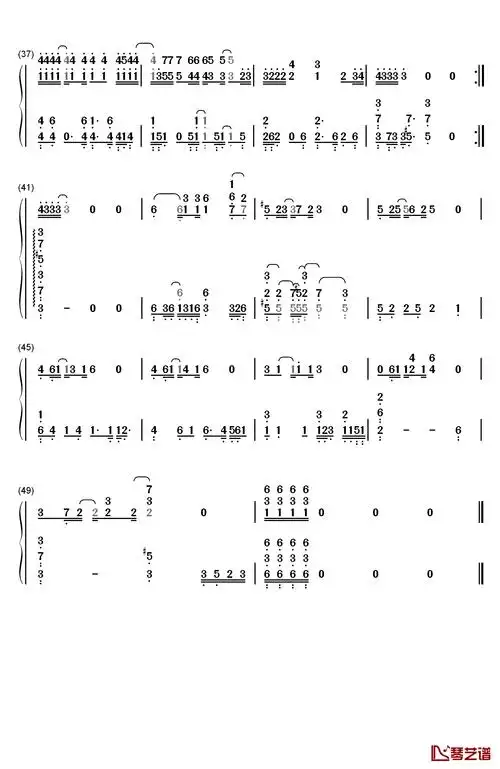 加州旅馆(hotel california)钢琴简谱-数字双手-老鹰乐队  the eagles