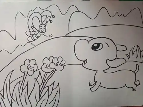 肥城市高级技工学校16高职幼师3班王鑫鑫简笔画