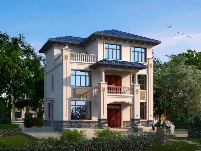 三层农村自建房设计图纸,带侧门,卧室较多