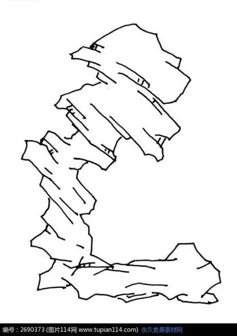 怎样给岩石上色简笔画