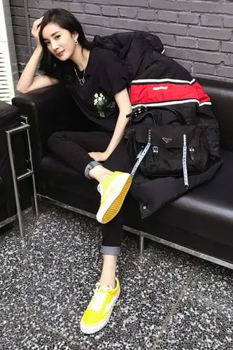 杨幂明星同款old skool闪电联名帆布鞋低帮滑板鞋运动鞋