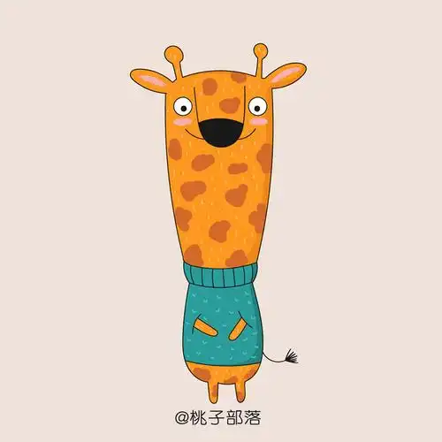 这组动物简笔画很适合初学者学习,线条比较随意,造型结构也不复杂