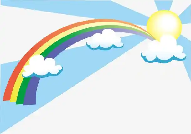 矢量卡通彩虹