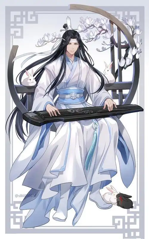 蓝忘机图片 魔道祖师蓝忘机图片动漫_布阁拉