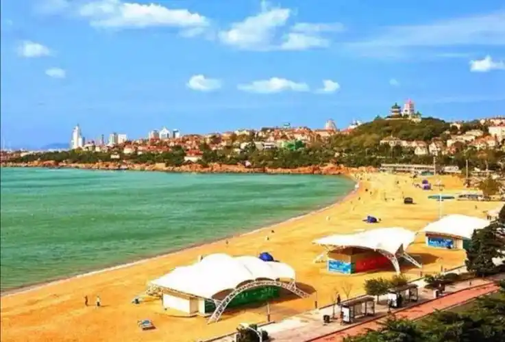 青岛第一海水浴场 - 美篇