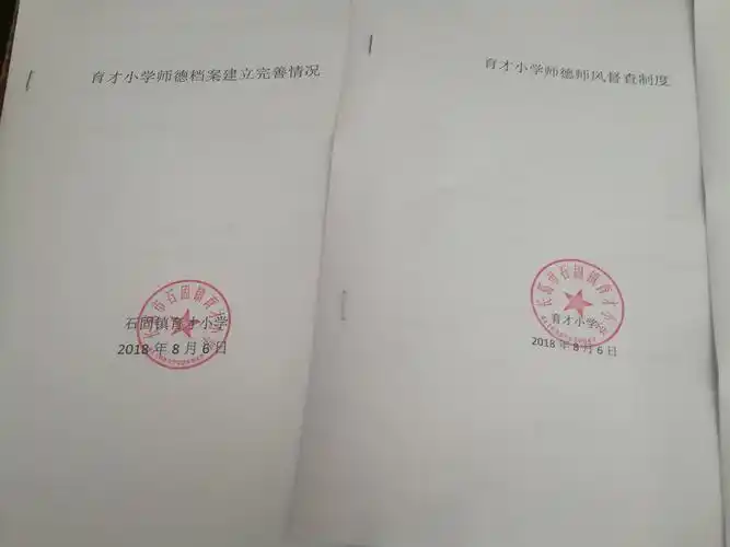 石固镇育才小学师德师风大整顿第三阶段------建章立制