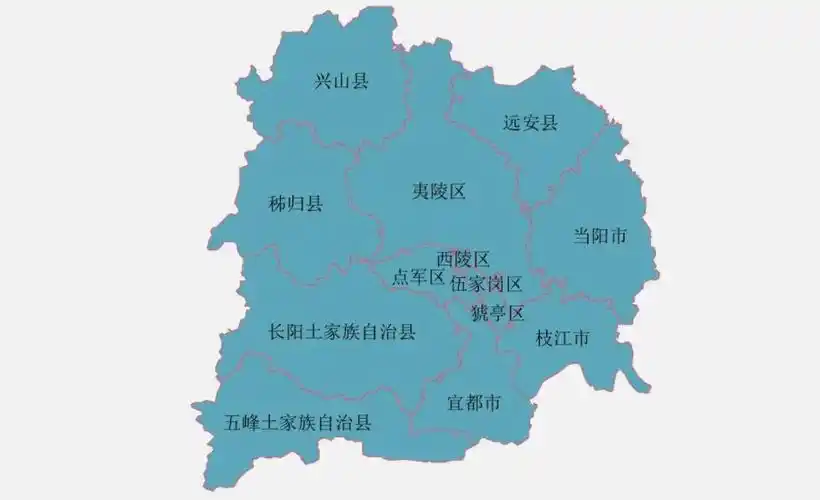 湖北省的区划变动,12个地级市之一,宜昌市为何有13个区县?