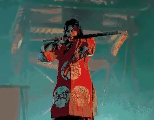 大话西游 紫霞仙子 朱茵 拔剑 红衣服