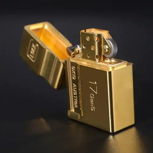 纯黄铜战壕g17盔甲复古创意防风煤油打火机防水个性男礼物军迷edc