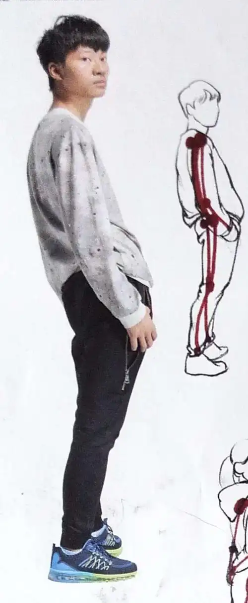 题库1——2分钟动态考核(侧面站姿)