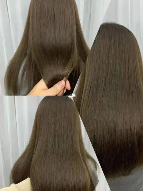 的发色来咯"冷茶棕色"超级显白温柔的发色冷茶发色,比起一般的茶色明