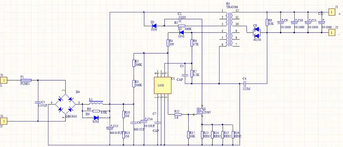 恒流开关电源  不知道芯片应该是什么信号  2,3脚接地 4脚驱动输出