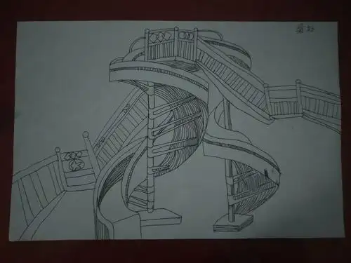 东方班《写生滑滑梯》