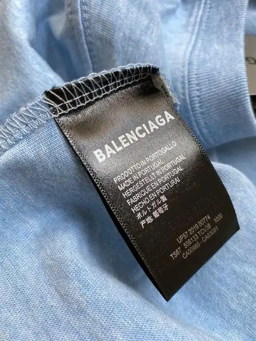 巴黎世家雾霾蓝可乐t