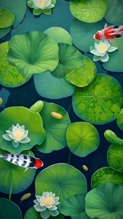 莲莲有鱼,如鱼得水.