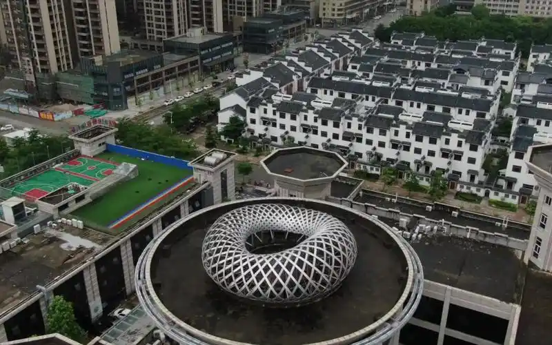 雨后航拍揭东人民广场