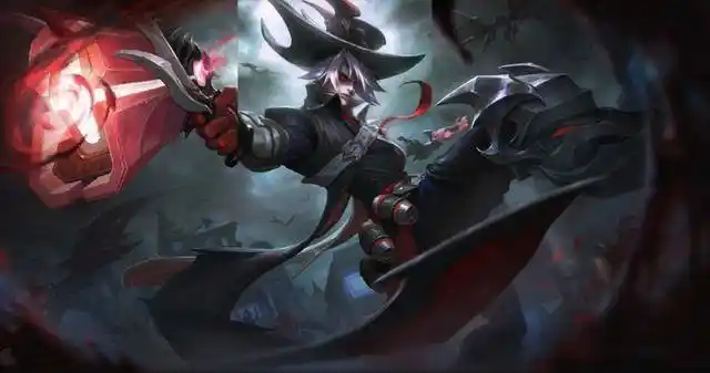 王者荣耀:马可波罗新皮肤3d视角,一袭紫发手持双枪太帅了