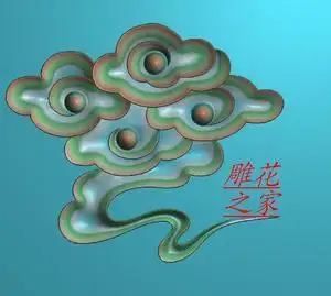 精雕图浮雕图 祥云 云朵 一朵云 角花 柜门角花浮雕图81250a