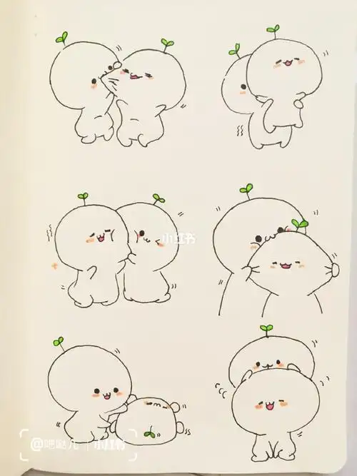 萌草原团子简笔画