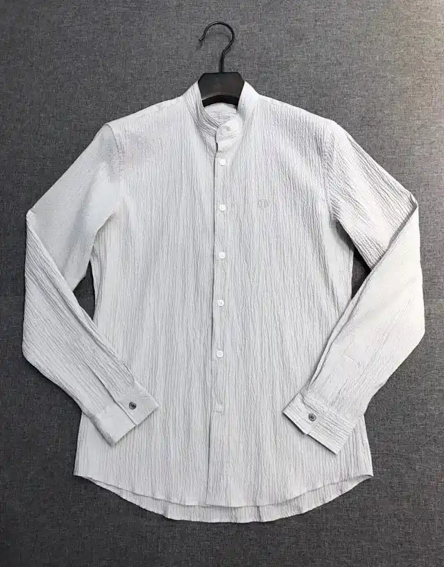 爱马仕男士高端商务泡泡棉休闲长袖衬衫,高奢顶尖品鉴货,20f/w秋冬