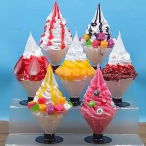 仿真冰淇淋假慕斯杯仿真圣代圣代模型仿真花式冰淇淋模型