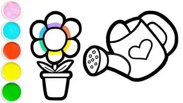 浇花喷壶简笔画洒水壶简笔画图片卡通手绘浇花喷水壶素材元素卡通洒