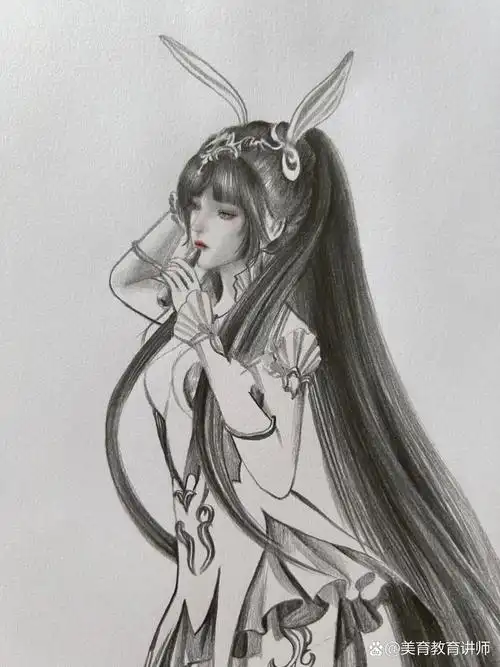 斗罗大陆小舞全身画 加点绘画过程