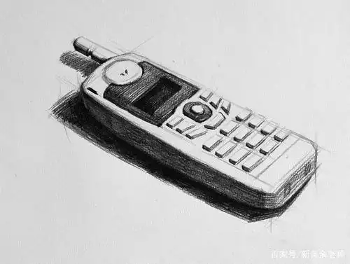"手机"的素描——怎么画?