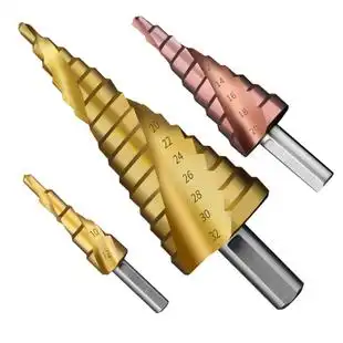 宝塔钻头万用含钴工04业级开孔器不锈钢扩孔钻梯形阶梯台阶钻