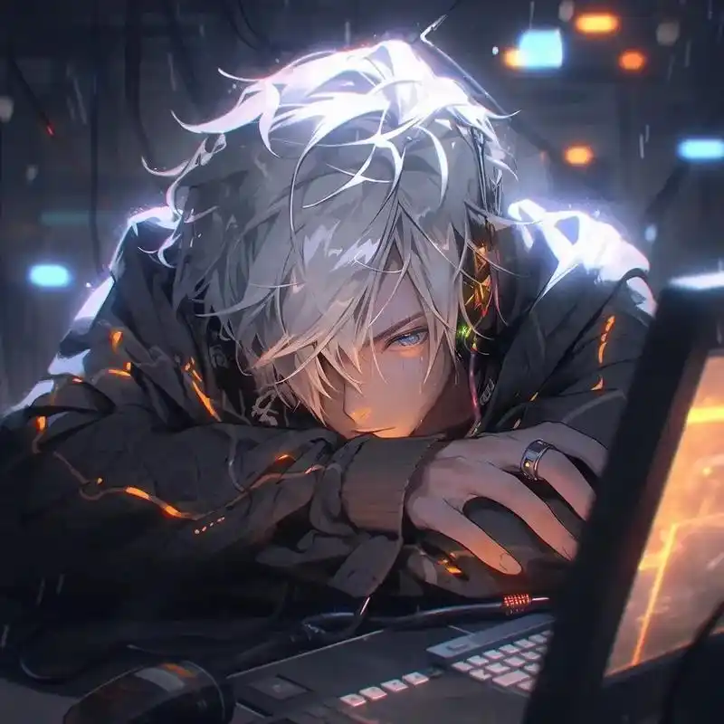 接受成长,也接受所有不欢而散.#ai绘画 #男生头像 #电竞 - 抖音