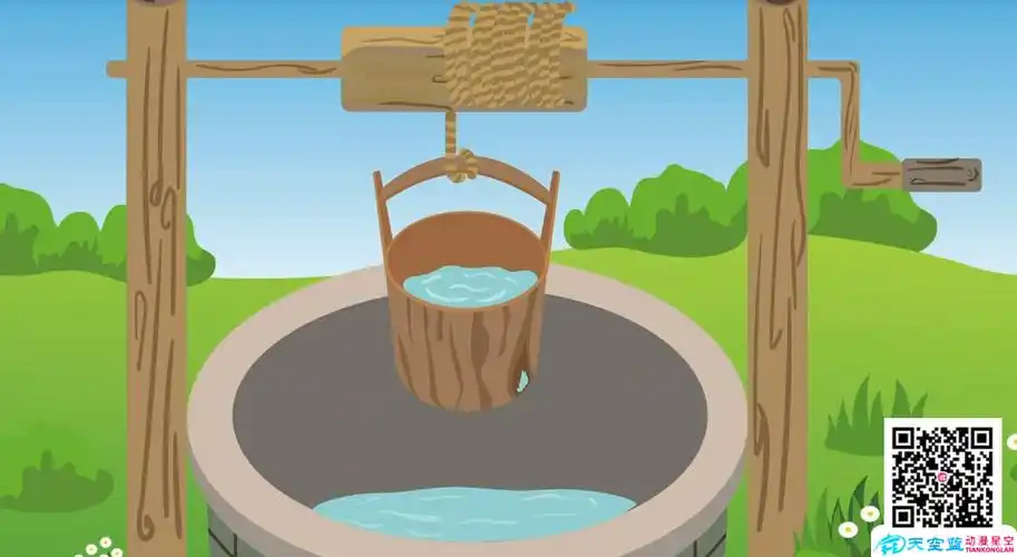 漏水的桶被风堵住了mg小动画制作