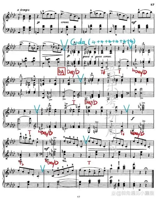 柴可夫斯基《四季》十二月 和声曲式分析 柴可夫斯基钢琴曲《四季》