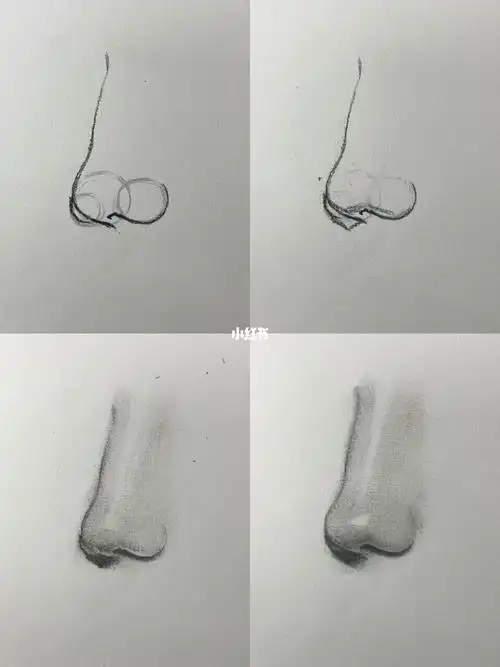 四分之三侧面鼻子应该怎么画(带解析95)_手绘_透视_铅笔_知识_艺术