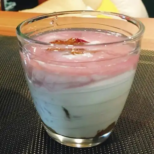 颜值高的果肉酸奶冰简单易做